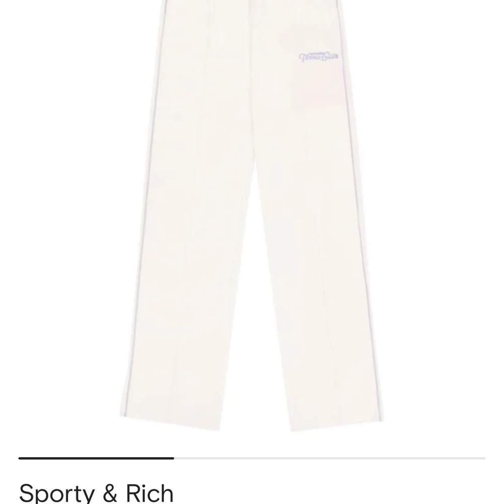 Sporty & Rich Rizzoli Tennis terry track pants